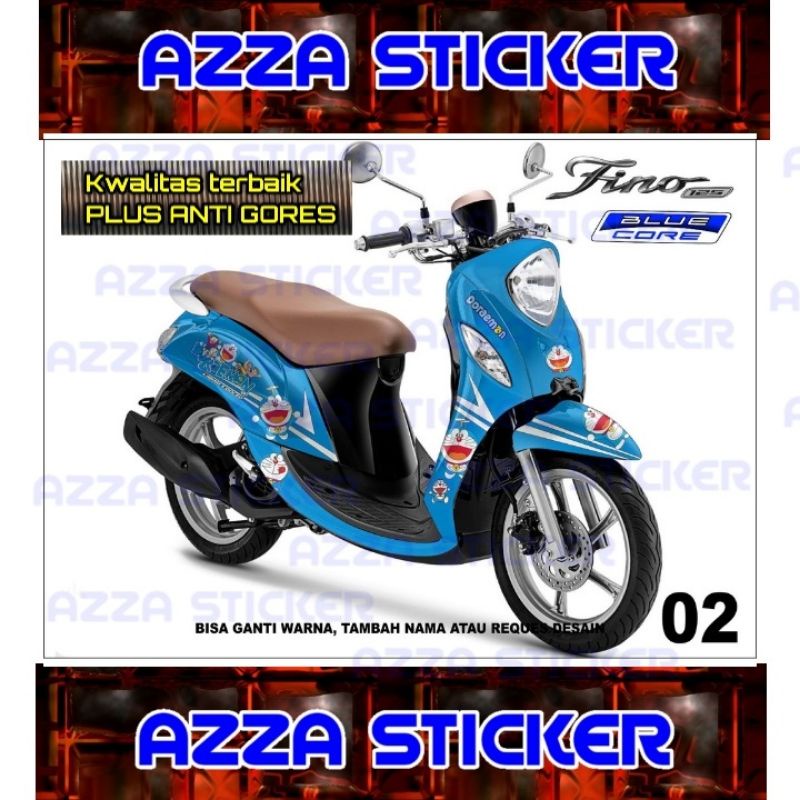Stiker Dekal Vario Fino 125 Blue Core Striping Motor Fino 125 Blue Core Full Sticker Decal Fino 125 