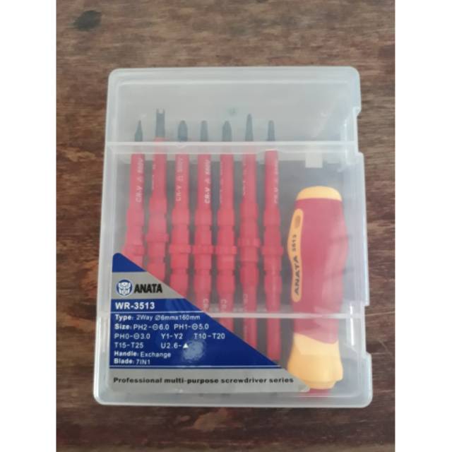 Obeng Set 7 Pcs CRV  Anata best quality