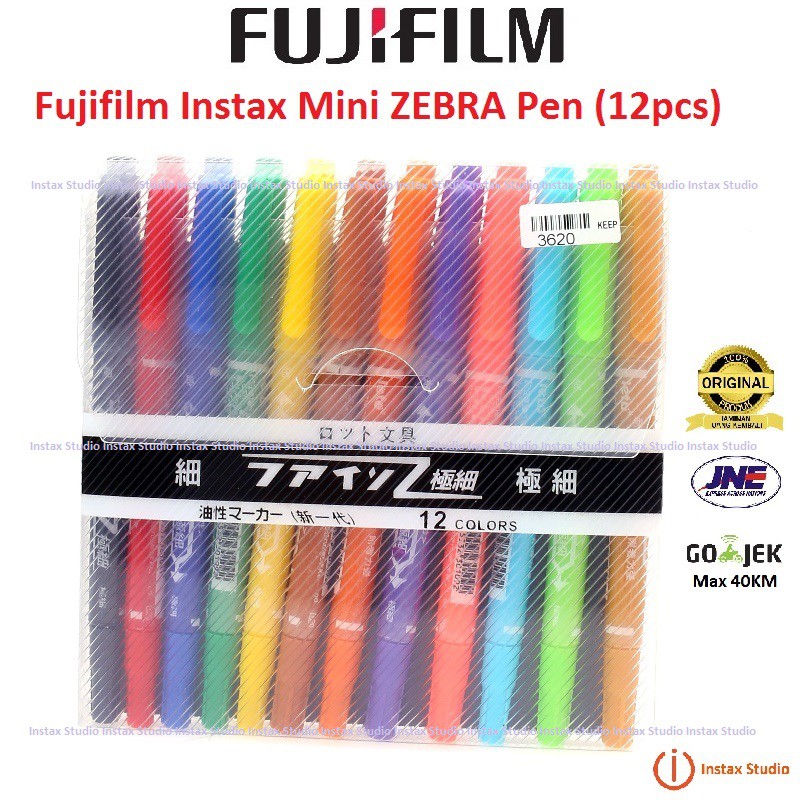 Fujifilm Instax Mini Zebra Pen Kamera Polaroid Pena Instax Zebra