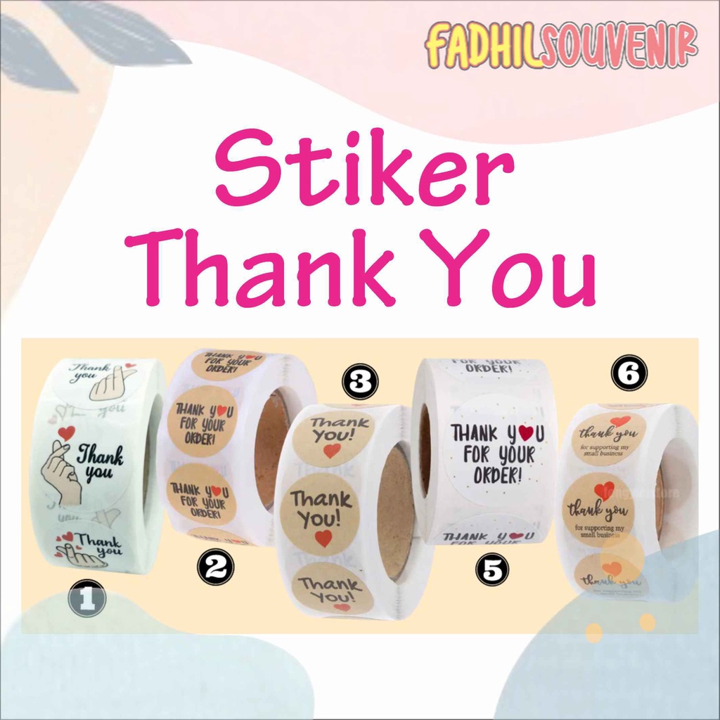 

Ready Stock stiker thank u di Fadhilsouvenir