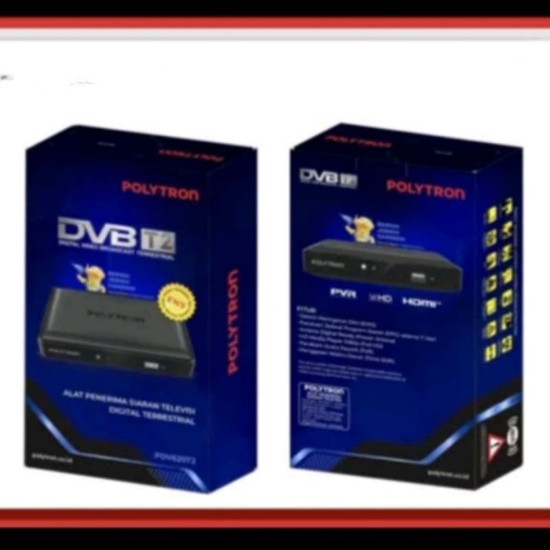 set top box polytron terbaru pdv 620T2 stb DVB-T2 penerima siaran tv digital original garansi resmi
