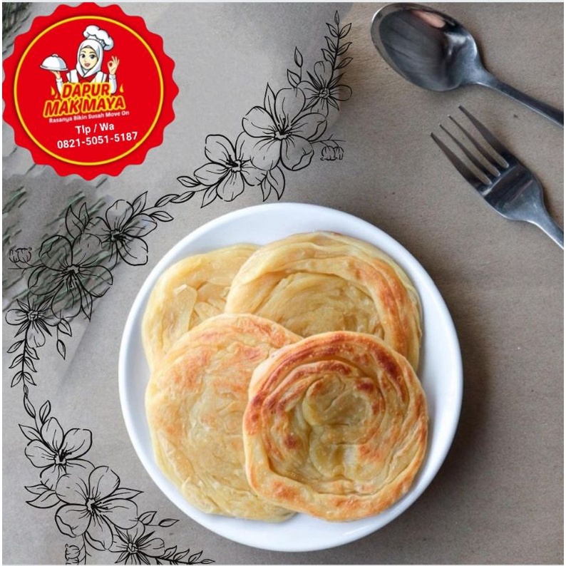 

ROTI CANAI / ROTI MARYAM / 1PAX ISI 10