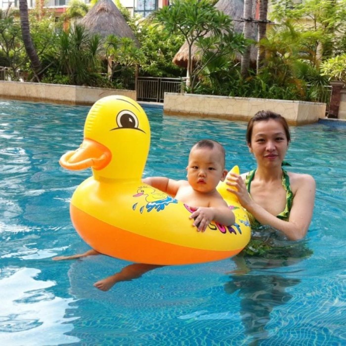 ban renang anak bebek pelampung renang angsa ukuran besar
