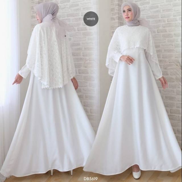 WHITE LOOM LACE CAPE