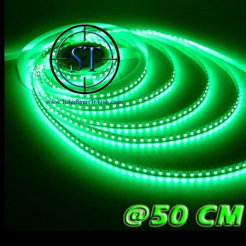 Led Strip Tempel Anti Air 1 Meter 60 Led 3528 Hijau Plus 3M Stricker  Input DC 12V Lampu Mobil Motor  Harga Untuk 50cm