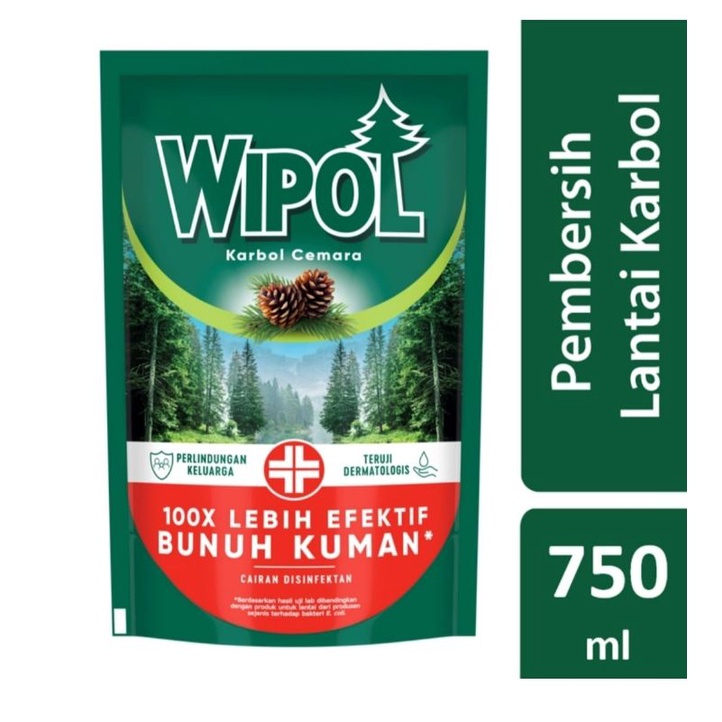 WIPOL Karbol Disinfektan Pembersih Lantai Cemara 750ml / Wipol 750ml / Wipol 780ml