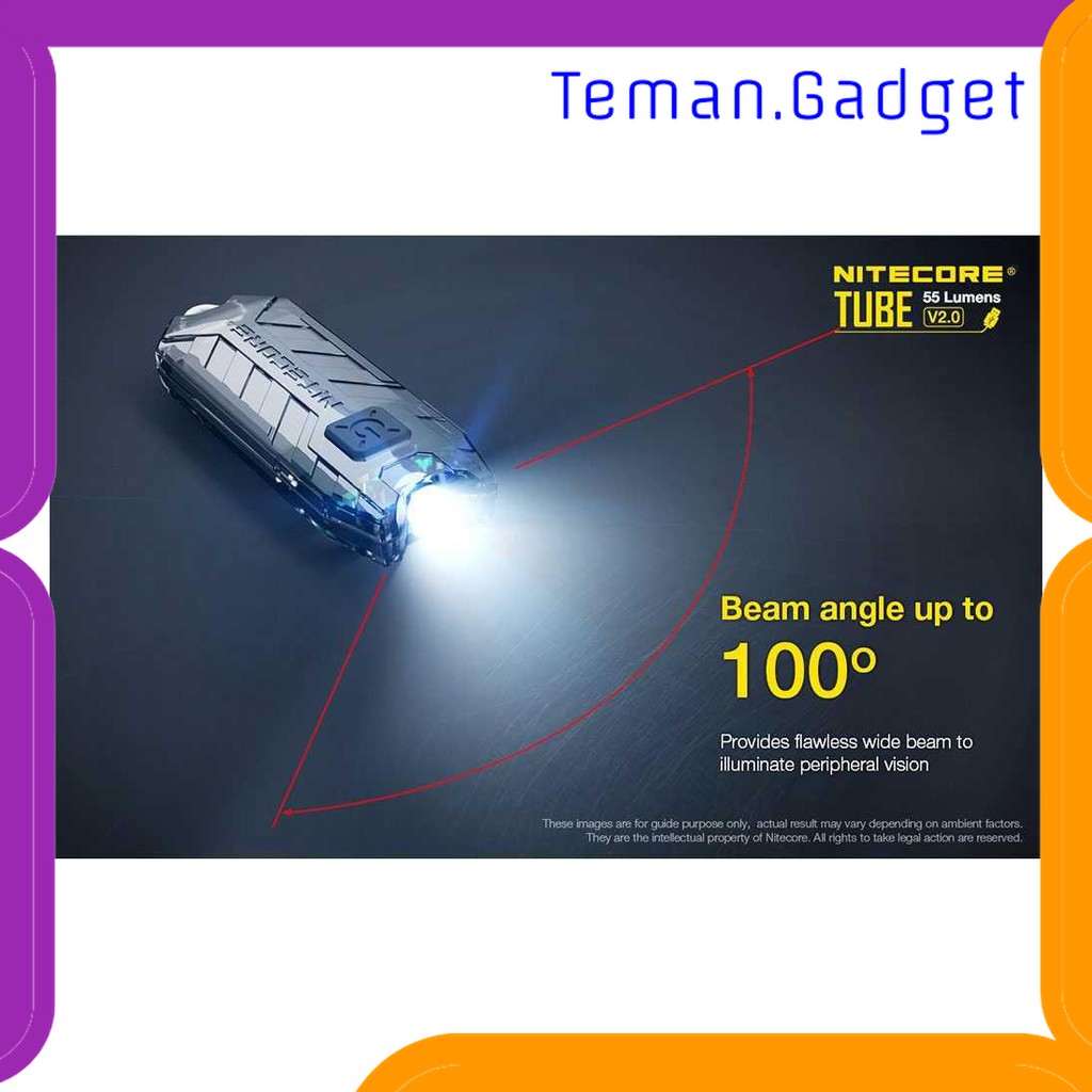 TG-IE063 NITECORE TINY SERIES TUBE V2.0 USB RECHARGEABLE KEYCHAIN LIGHT 55LM