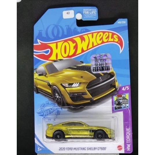 2020 FORD MUSTANG SHELBY GT500 LIMITED! $TH Factory Sealed 2021 | Diecast Hot Wheels Mobil Mainan Anak Gold Emas Super Treasure Hunt FS THS