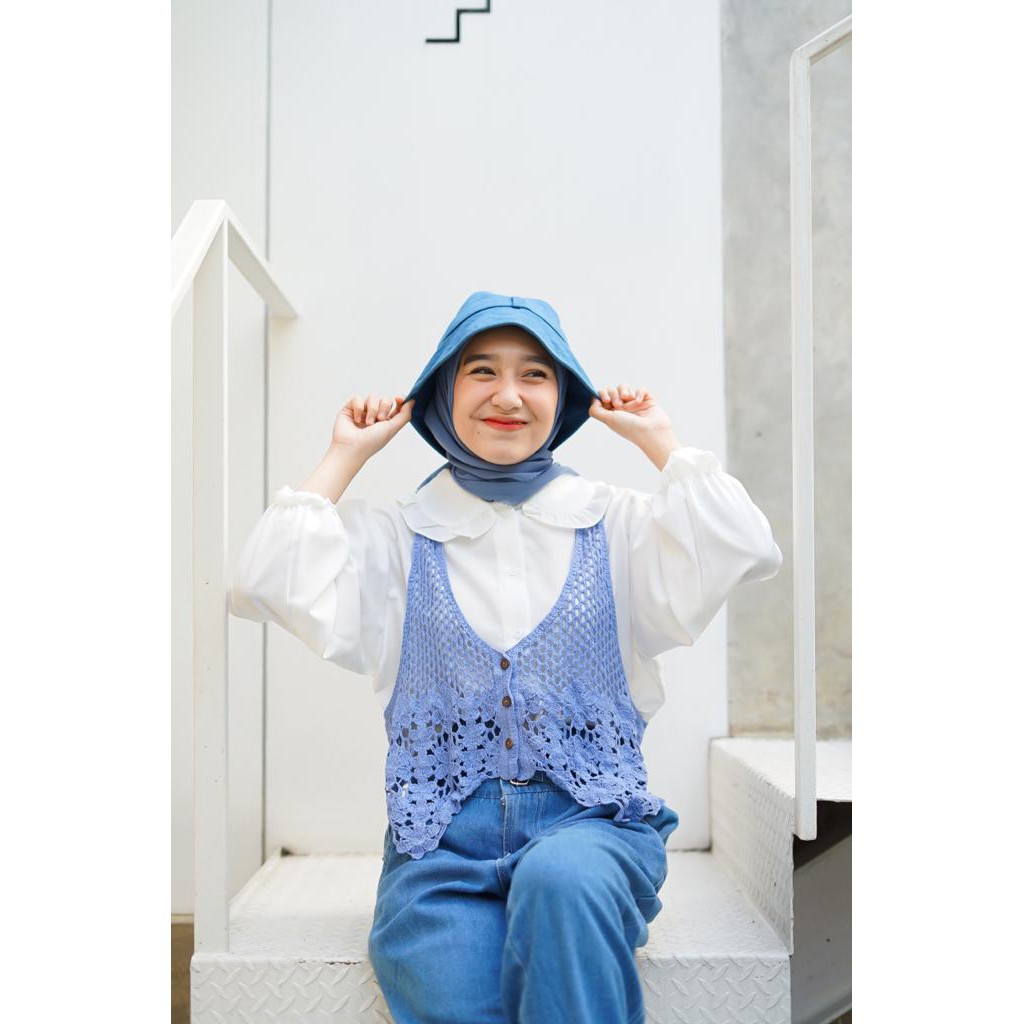 Lathiya Vest ' - Vest Rajut Import Atasan Wanita Rompi Rajut