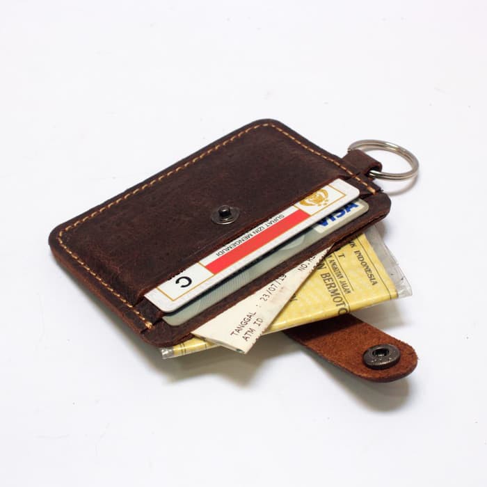 dompet kunci mobil motor STNK kartu SIM etoll e money coklat PHKC611