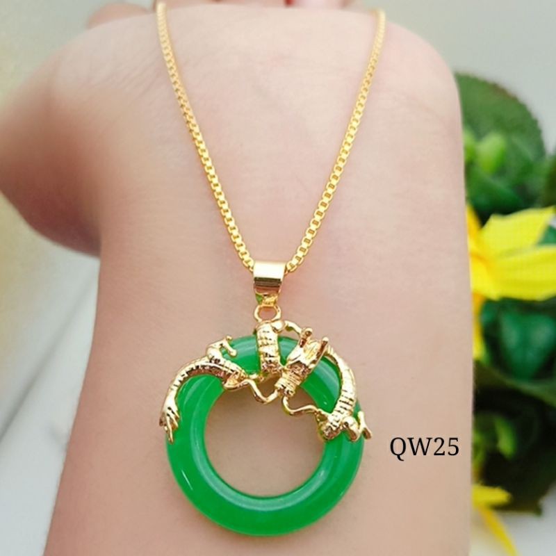 kalung giok naga asli impor