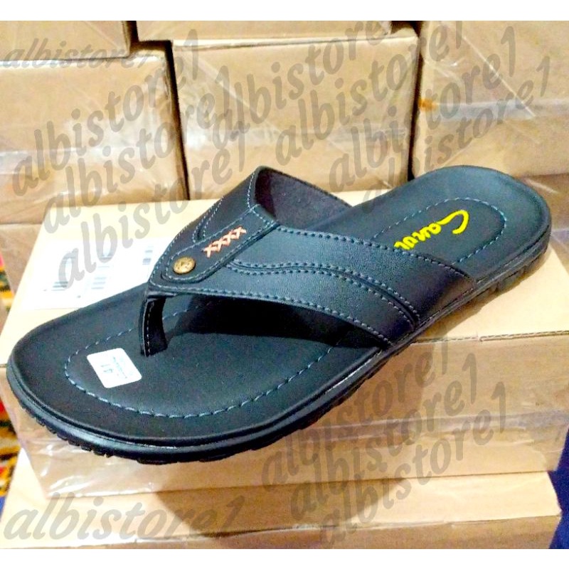 sandal kulit pria trendy carvil j1 new