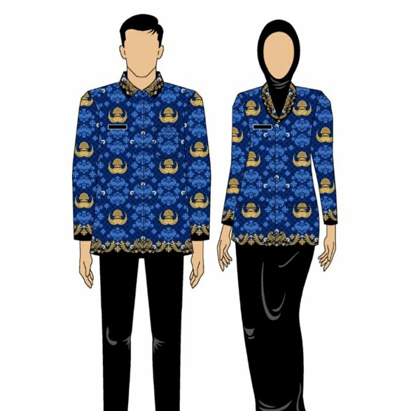BAJU KORPRI TERBARU‼️ KERAH HITAM SESUAI PROSEDUR / SERAGAM KORPRI TERBARU /  HEM KORPRI TERBARU / K