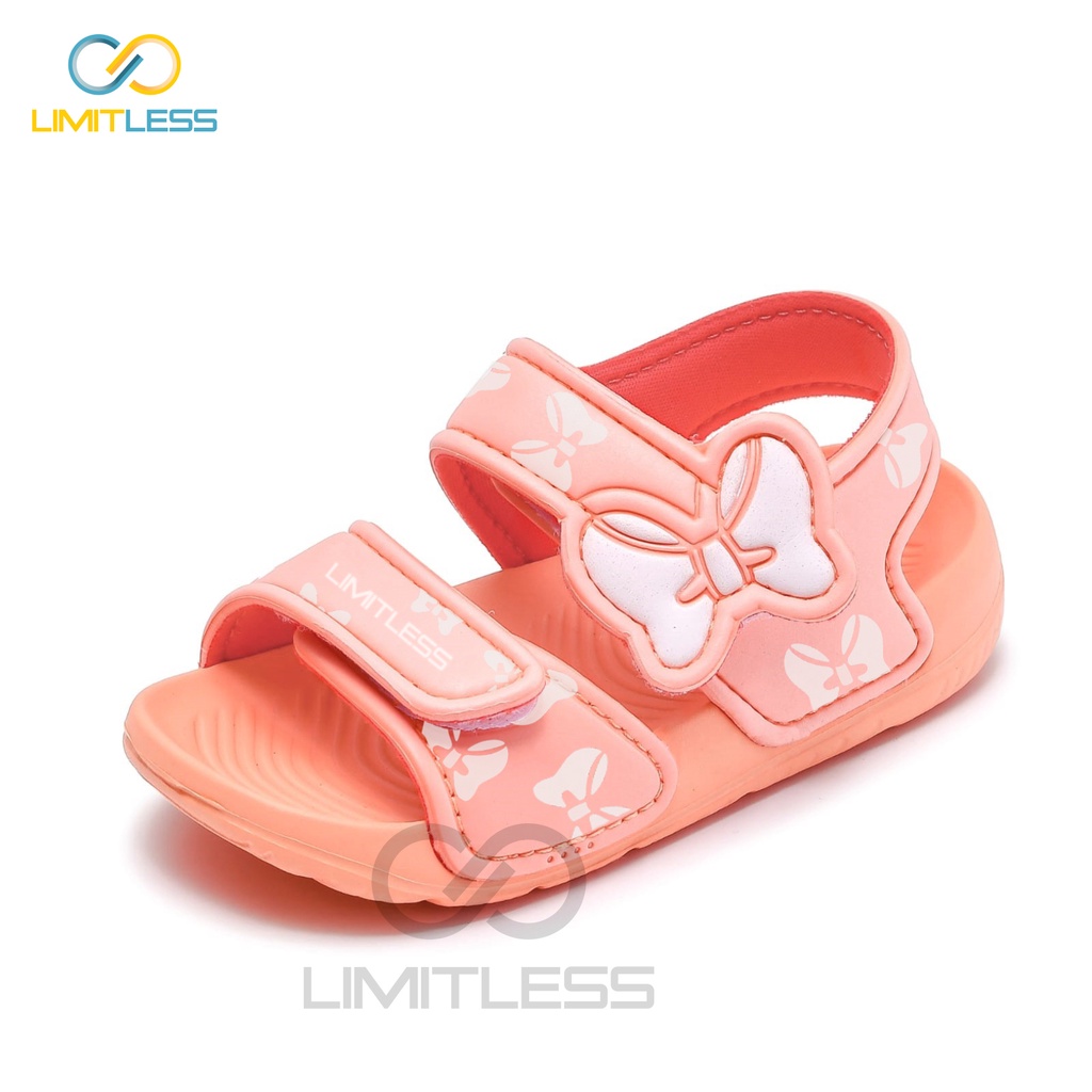 Sandal Anak Cewek Motif Kupu Kupu Cute Sendal Anak Perempuan Karakter Sepatu Sandal Anak Tali Belakang Ringan Nyaman