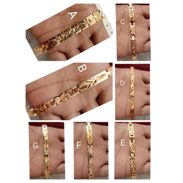 NAL19. Gelang xuping wanita lapis emas ukuran 18 cm