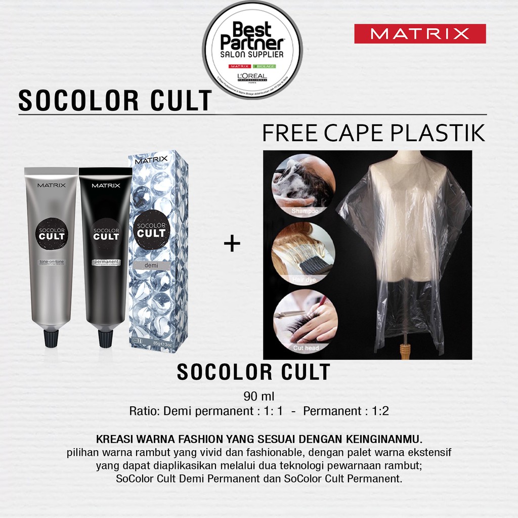 ❤️Glamouroseshop❤️ Matrix So Color Cult / Matrix Socolor Cult Pewarna Rambut 90ML