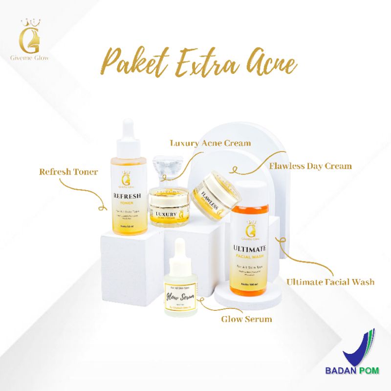 Cream Penghilang Jerawat SkinGlow Treatment Acne Extra Glow by Giveme Glow