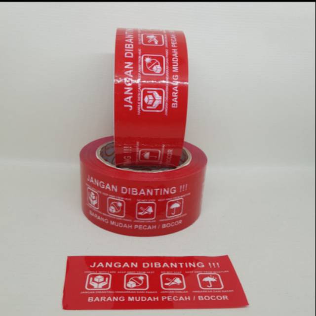 

LAKBAN FRAGILE MERAH( 48mm×100mm)