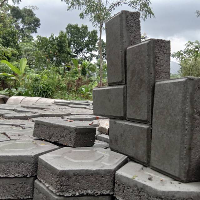 Paving block bentuk balok polos