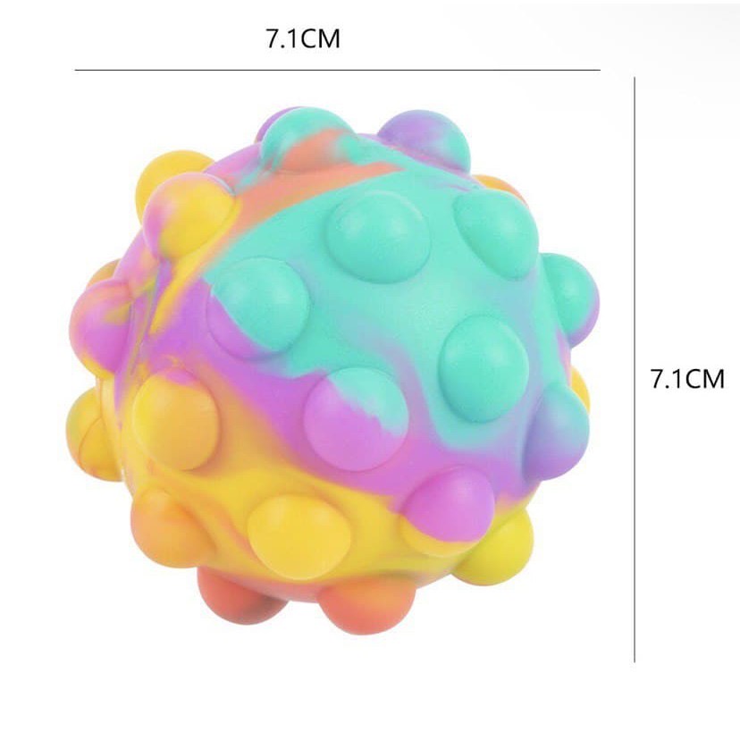 [Rumah Mainan] Pop It Ball Needoh Bayi Stress Ball 3D Bola Squishy New Fidget Toy Mainan Anak Viral-5