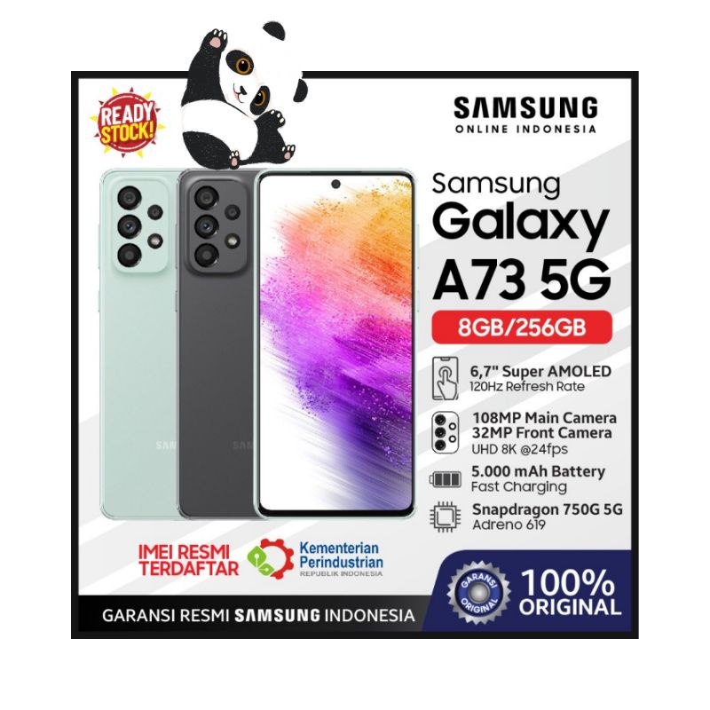 Samsung A73 5G 8/256 gb garansi resmi