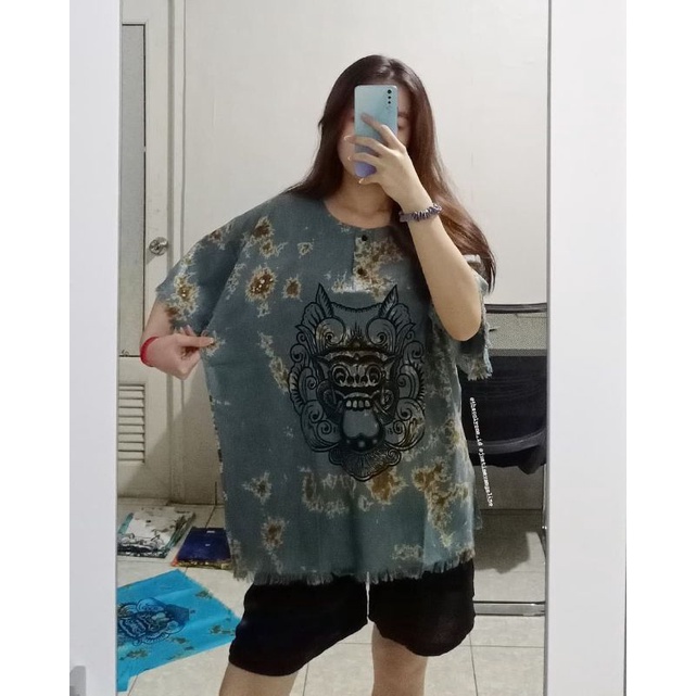 BAJU BALI BARONG PRIA WANITA DEWASA KAOS POLOS KAOS BARONG BALI Atasan Wanita KAOS OVERSIZE