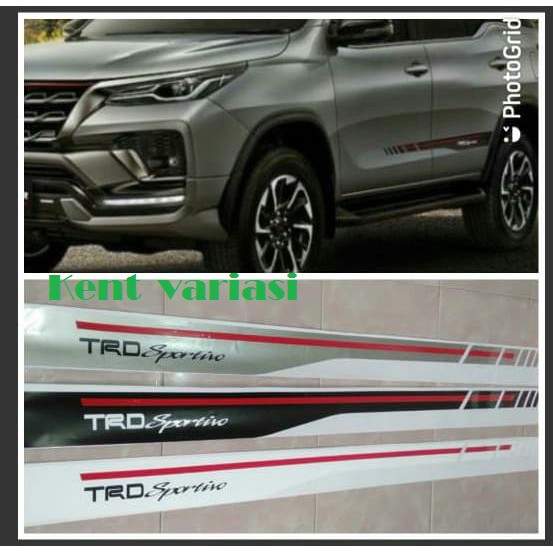 Sticker Body Samping Mobil All New Fortuner 2020 Akhir