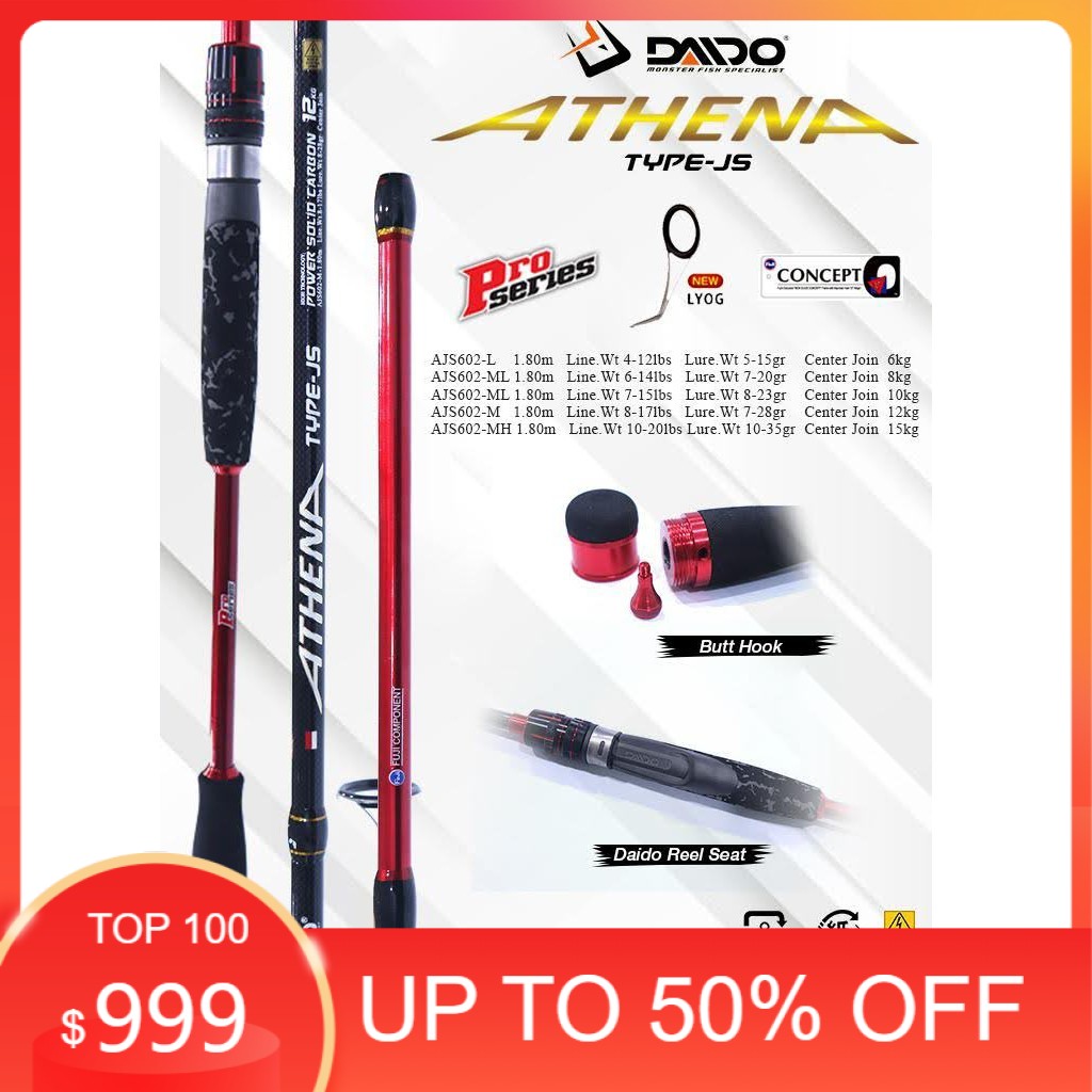 Kartinifishing JORAN PANCING DAIDO ATHENA PRO SERIES FUJI SPIN DAN BC