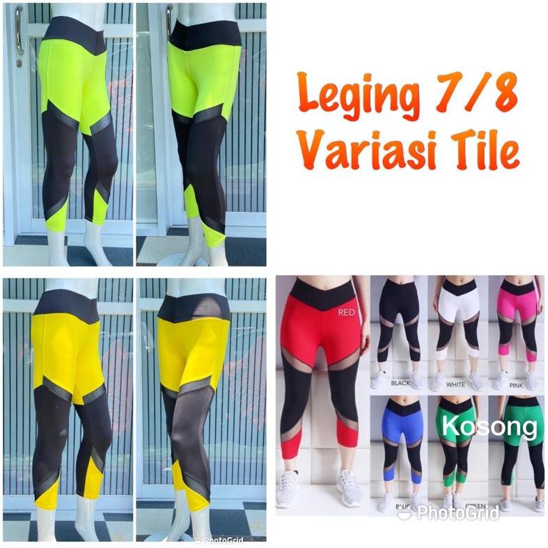 Qo8Code Legging Senam 7/8 Aerobik Zumba Gym(siap Kirim)E7J5