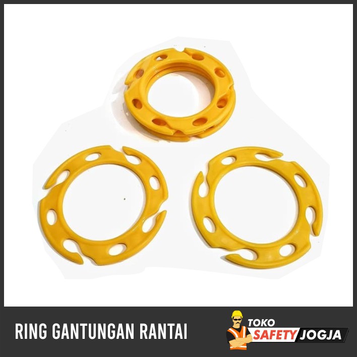 RING GANTUNGAN CAKRAM RANTAI PLASTIK TRAFFIC CONE