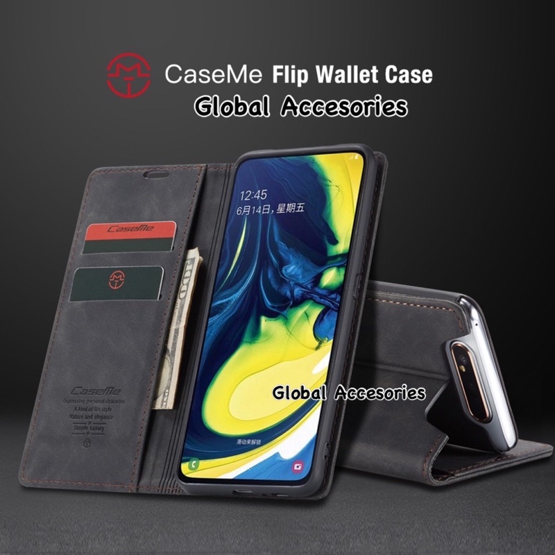 Flip Case Samsung A80 / Samsung A90 Case CASEME ORIGINAL Case Dompet Wallet Samsung A80 A90