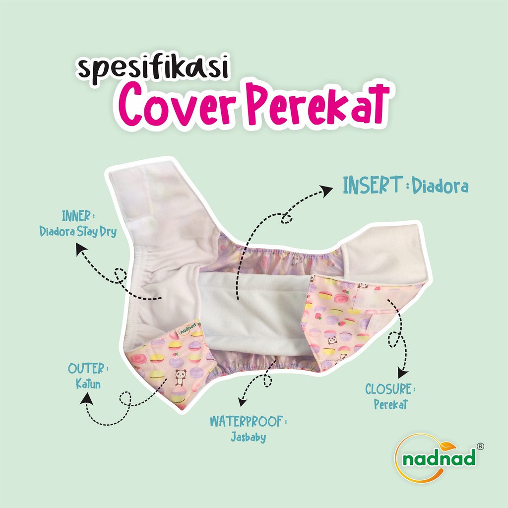 KNB Clodi Nadnad Popok Diapers Kain Cuci Ulang