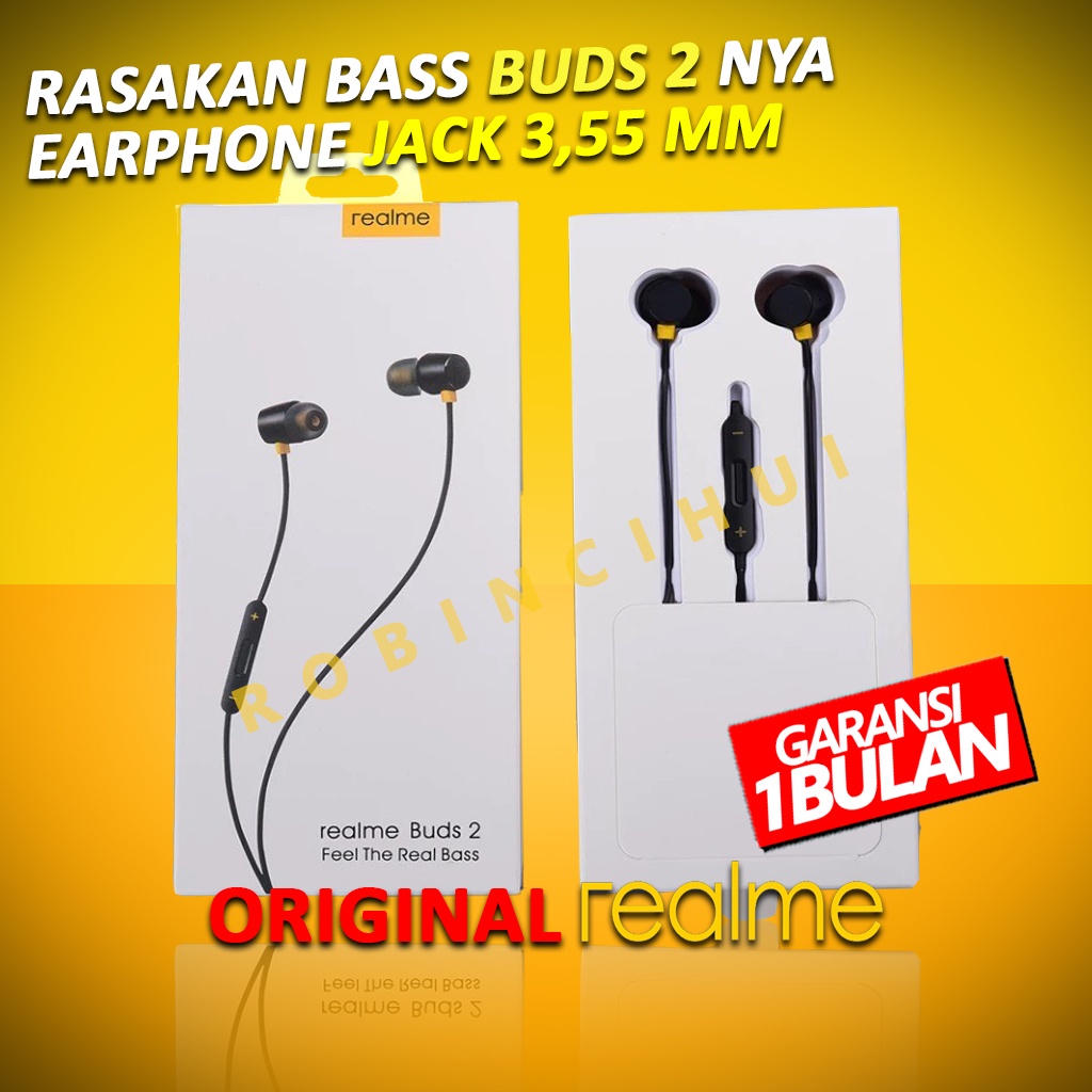 HEADSET REALME BUDS 2 JACK 3,55 MM ORIGINAL - EARPHONE REALME BUDS 2 JACK 3,55 MM - HANDSFREE REALME BUDS 2 JACK 3,55 MM - HEADSET REALME - HEADSET JACK 3,55MM - HEADSET REALME BUDS 2  - HEADSET JACK 3,55MM