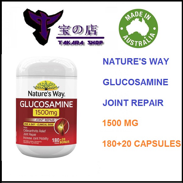 HARGA PROMO Nature's way Natures way glucosamine 1500 mg isi 200 kapsul natures way glucosamine