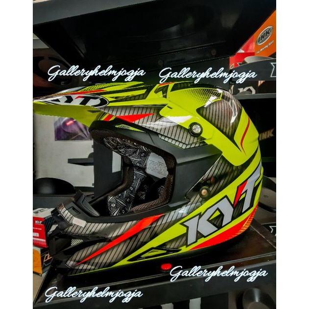 KYT CROSS SE POWER SUPER FLUO YELL FLUO/RED