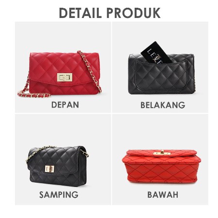 TAS LEVEL DIAMOND BAG BATAM WOC FASHION IMPORT BATAM WANITA HARGA MURAH MINI BAG