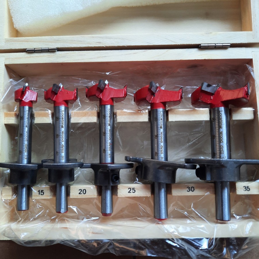 Mata profil engsel sendok forstner drill bit mata router bit set 5pcs mailtank sh204