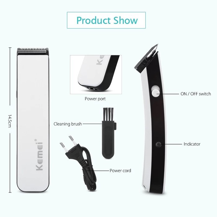 Kemei KM 3590 Alat Cukur Rambut Kumis jenggot Multifungsi Hair Clipper Shaver Mesin Cukuran KM-3590