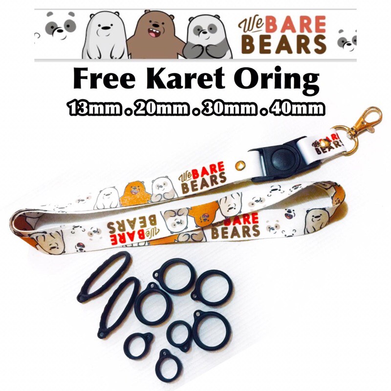 THE BARE BEARS LANYARD FOR PODS