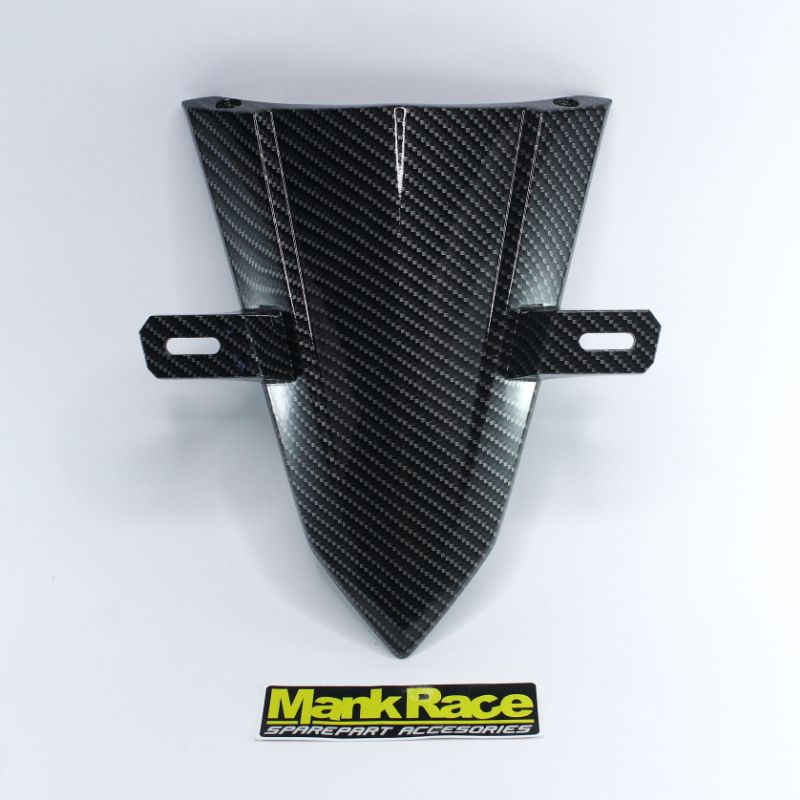 Dasi Depan Dudukan Plat Nomor Carbon Honda Beat LED Street Deluxe 2020 Motif Kevlar