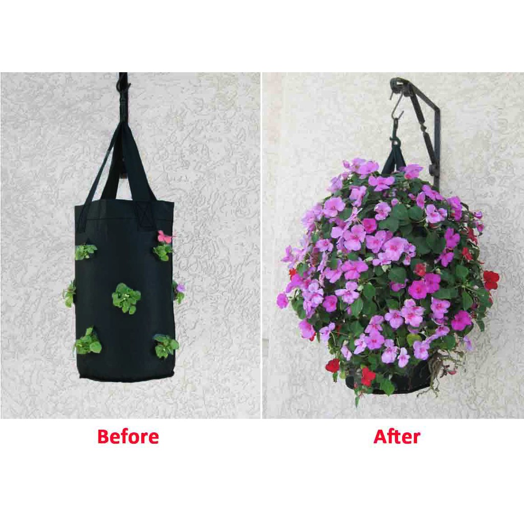 Flower Tube 12 Slits Lubang pot tanaman HIAS GANTUNG Kantong Bunga planter bag / planterbag