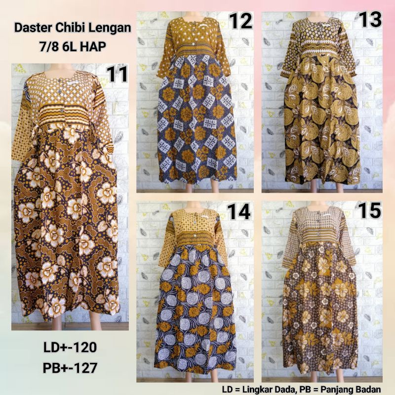 DASTER CHIBI 7/8 6L COKLAT JUMBO LD 120CM BUSUI FRIENDLY