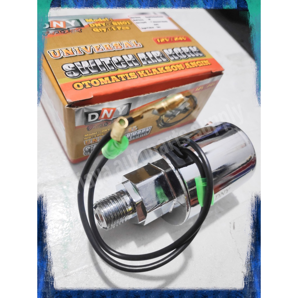 Otomatis Klakson Angin / Switch Air Horn Universal Untuk Mobil 12 Volt / 24 Volt Kualitas Terbaik