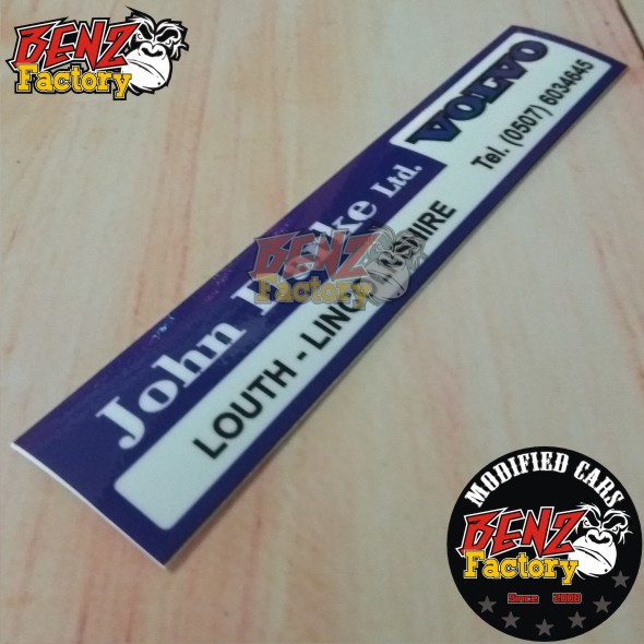 STICKER TEMPEL LUAR LONG JOHN DARKE VOLVO BLUE