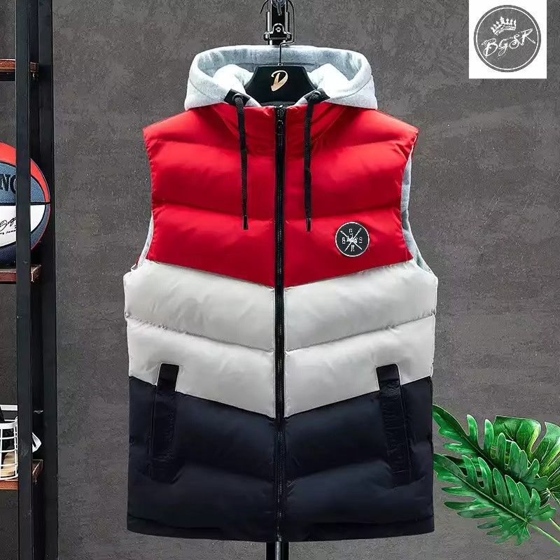 BGSR Rompi Jaket Pria Pelindung Dada/Rompi Jaket 3D/Rompi Jaket Daleman Bulu Angsa