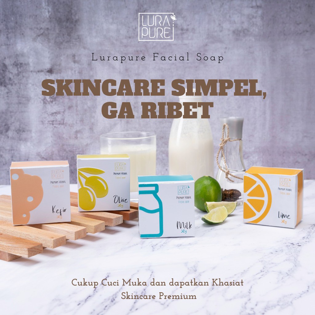 SABUN SKINCARE PEMBERSIH JERAWAT | KULIT PUTIH LEMBUT GLOWING | LURAPURE