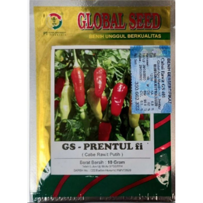 Bibit Benih Cabe Rawit GS - PRENTUL F1 Isi 10 Gram | bibit cabe rawit F1