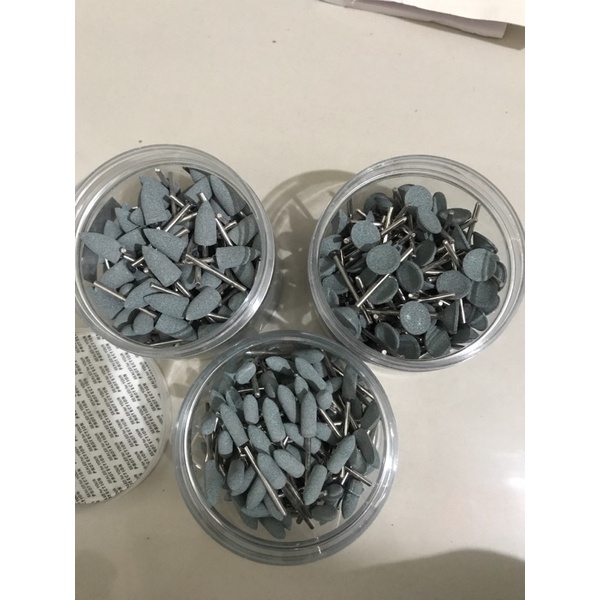 Dental bor stone hijau, mata bor gerinda gigi palsu acrylic