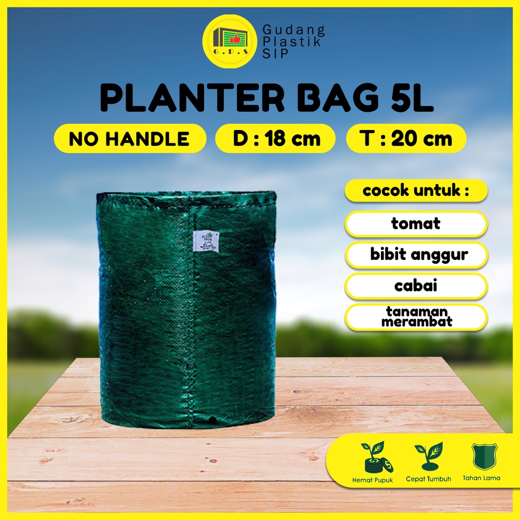 PLANTER BAG 5 Liter ECO PACK No Handle