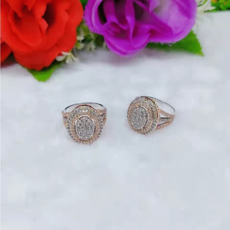 Cincin Kombinasi Permata Lapis Emas Perhiasan B66-69